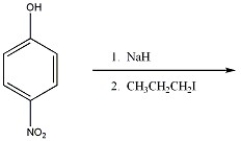 Provide the major organic product of the reaction shown below.  