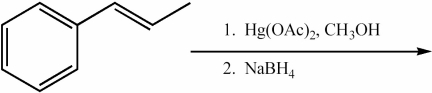 Provide the major organic product of the following reactions.  