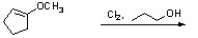 Complete the following reaction by drawing a structure for the expected product.  