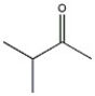 What <sup>1</sup>H NMR spectral data is expected for the compound shown?   A)  3.8 (1H, septet) , 2.1 (3H, s) , 1.0 (6H, d)  B)  3.8 (1H, septet) , 3.3 (3H, s) , 1.0 (6H, d)  C)  3.3 (3H, s) , 2.6 (3H, septet) , 1.0 (6H, d)  D)  2.6 (1H, septet) , 2.1 (3H, s) , 1.0 (6H, d) 