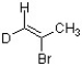 Which bond in the structure below would give rise to the highest absorption frequency in an IR spectrum?   A)  sp<sup>2</sup> C-H B)  sp<sup>3</sup> C-H C)  C-D D)  C=C