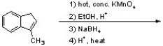 Predict the outcome of the following sequence of reactions.  
