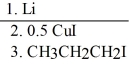 Provide the structure of the major organic product in the reaction shown below. (CH<sub>3</sub>)<sub>2</sub>CHC1   →