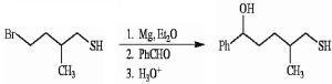 Point out the flaw in the synthetic scheme shown below.  