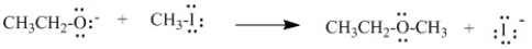 Use the curved arrow formalism to show the movement of electron pairs in the following reaction.  