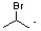 When propylene reacts with hydrogen bromide in the presence of a peroxide initiator, which of the following structures are formed during the mechanism? A)    B)    C)    D)  H∙