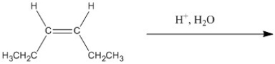 Draw the major organic product(s) generated in the reaction below. Pay particular attention to regio- and stereochemical detail.  