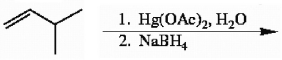 Draw the major organic product generated in the reaction below. Pay particular attention to regio- and stereochemical detail.  