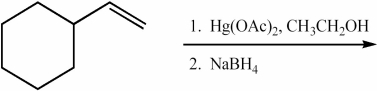 Provide the structure of the major organic product of the reaction below.  