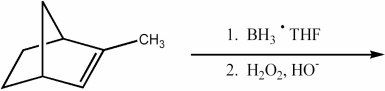 Provide the structure of the major organic product of the reaction below.  