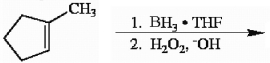 Draw the major organic product generated in the reaction below. Pay particular attention to regio- and stereochemical detail.  