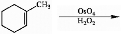 Draw the major organic product generated in the reaction below. Pay particular attention to regio- and stereochemical detail.  