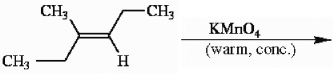 Draw the major organic product generated in the reaction below. Pay particular attention to regio- and stereochemical detail.  