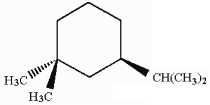 How many asymmetric carbon atoms are present in the following compound?   A)  0 B)  1 C)  2 D)  3 E)  4