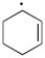 Draw the important resonance form/s of the following free radical.  