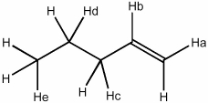 Which H atom in the molecule shown will be most readily abstracted by a bromine radical?   A)  H<sub>a</sub> B)  H<sub>b</sub> C)  H<sub>c</sub> D)  H<sub>d</sub> E)  H<sub>e</sub>