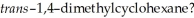 Which of the statements below correctly describes the chair conformations of   A)  The two chair conformations are of equal energy. B)  The higher energy chair conformation contains one axial methyl group and one equatorial methyl group. C)  The lower energy chair conformation contains one axial methyl group and one equatorial methyl group. D)  The higher energy chair conformation contains two axial methyl groups. E)  The lower energy chair conformation contains two axial methyl groups.