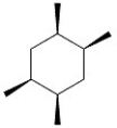 Draw the chair conformation of the cyclohexane derivative shown.  