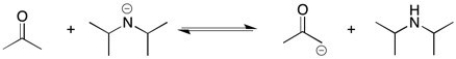 Consider the reaction shown below. Use pKa values to determine which way the equilibrium lies.  