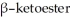 Provide the structure of the ester that would undergo self-condensation to yield the    shown below.  