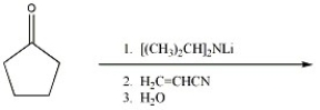 Provide the major organic product of the reaction shown below.  