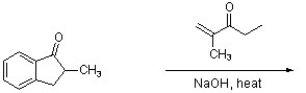 Draw a correct structure of the expected product for the following reaction.  