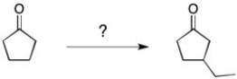 How would you perform the following transformation using a Michael addition?  