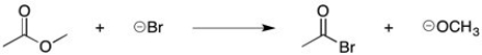 Explain while this reaction won't proceed as it is written in the forward direction.  