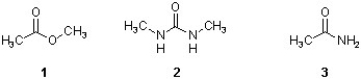 Which sequence ranks the following carboxylic acid derivatives in order of increasing rate of hydrolysis?   A)  2 < 3 < 1 B)  3 < 2 < 1 C)  2 < 1 < 3 D)  1 < 3 < 2