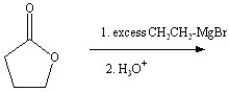 What is the predicted major product of the following reaction?   A)    B)    C)    D)    E)   
