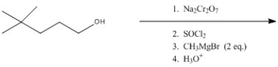 Predict the major product of the following reaction.  