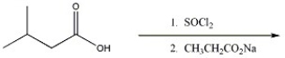 Provide the major organic product in the reaction shown below.  