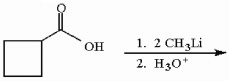 Provide the structure of the major organic product of the reaction sequence shown.  
