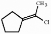 Which of the following best describes the geometry about the carbon-carbon double bond in the alkene below?   A)  E B)  Z C)  neither E nor Z