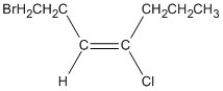 Name the alkene shown. Be sure to include the appropriate E or Z label necessary.  