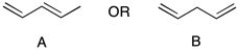 Which is the more stable diene shown below? Briefly explain your answer.  