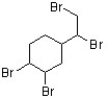 The flame retardant below has been found to be an androgen agonist and may have a contribution to an increasing rate of occurrence of prostate cancer (J. Med. Chem. 2006, 7366) . What is the correct term that describes the relative position of the bromides in this structure?   A)  geminal B)  vinyl C)  vicinal D)  aryl