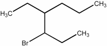 Provide the name of the bromoalkane shown below.  