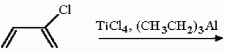 Draw the structure of the polymer produced in the following reaction.  