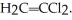 Provide the structure of Saran, an alternating copolymer of    and  