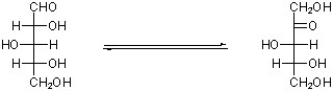 What reagents are needed to induce the following isomerization?   A)  NaOH B)  Br<sub>2</sub> / H<sub>2</sub>O C)  HCl (aq)  D)  PCC
