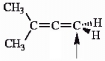 Choose the correct hybridization for the atom indicated in the molecule below.   A)  sp B)  sp<sup>2</sup> C)  sp<sup>3</sup> D)  none of the above