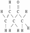 The molecule shown below contains ________ pi bonds and ________ sigma bonds.  