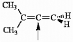 Choose the correct hybridization for the atom indicated in the molecule below.   A)  sp B)  sp<sup>2</sup> C)  sp<sup>3</sup> D)  none of the above