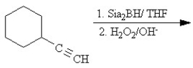 Which of the following reactions will not yield a ketone product? A)    B)    C)    D)    E)   