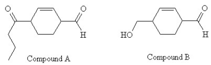 Which series of reactions described below will result in the formation of compound A, starting with compound B?   A)  1. HO-(CH<sub>2</sub>) <sub>2</sub>-OH /trace H<sub>3</sub>O<sup>+</sup> 2)  DMSO (COCl<sub>2</sub>) /Et<sub>3</sub>N, CH<sub>2</sub>Cl<sub>2</sub> 3)  MgBr-(CH<sub>2</sub>) <sub>2</sub>-CH<sub>3</sub>/diethyl ether 4)  work-up with H<sub>3</sub>O<sup>+</sup> <sup>5. PCC</sup> B)  1. PCC 2)  SOCl<sub>2</sub> 3)  LiCu-((CH<sub>2</sub>) <sub>2</sub>-CH<sub>3</sub>) <sub>2</sub> 4)  work-up with H<sub>3</sub>O<sup>+</sup> C)  1. Na<sub>2</sub>Cr<sub>2</sub>O<sub>7</sub>/H<sub>2</sub>SO<sub>4</sub> 2)  SOCl<sub>2</sub> 3)  2 MgBr-(CH<sub>2</sub>) <sub>2</sub>-CH<sub>3</sub>/diethyl ether 4)  work-up with H<sub>3</sub>O<sup>+</sup> D)  both A and B E)  both B and C