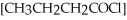 Draw the two major resonance structures of the acylium ion which results when butanoyl chloride    is treated with AlCl<sub>3</sub>.