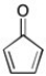 Use resonance structures to explain why the compound shown below is considered to be antiaromatic.  