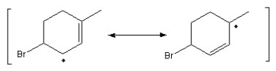 Resonance structures of Intermediate   Predicted Products  