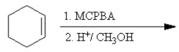 Which of the following reactions or series of reactions will lead to the formation of methoxycyclohexane? A)    B)    C)    D)    E)   